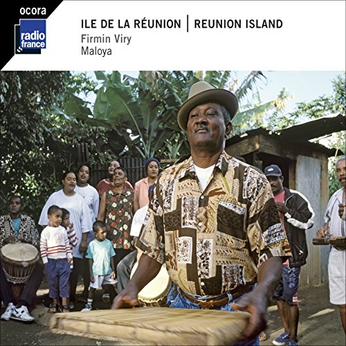 CD cover featuring Firmin Viry and a group playing Maloya music.