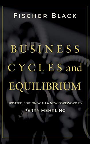 Book cover: "Business Cycles and Equilibrium" with gold text on dark background.