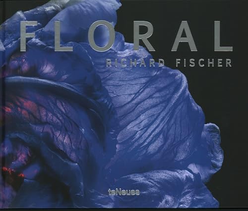 Book cover, "Floral" by Richard Fischer, featuring close-up blue flower image.