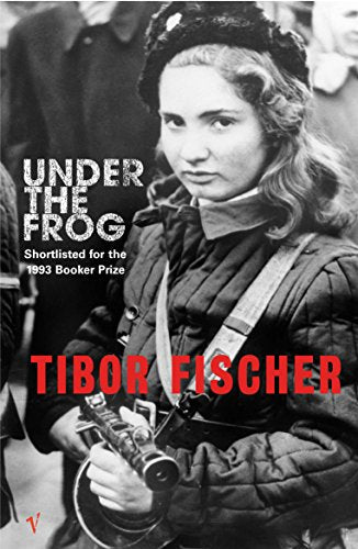 Black and white book cover showing a woman in a quilted jacket holding a submachine-gun.