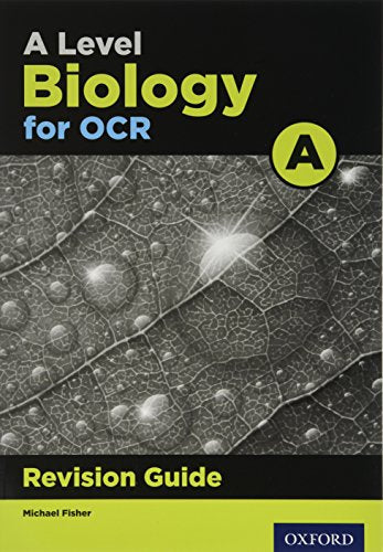 A Level Biology OCR revision guide cover with cell imagery.