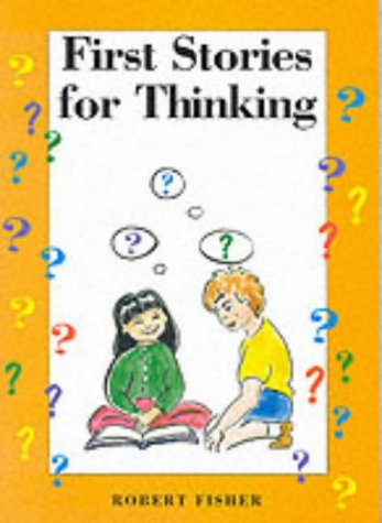 Book cover with children reading, surrounded by question marks.