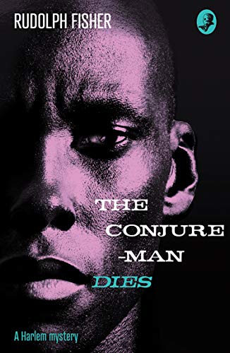 Book cover featuring a close-up of a man's face in high-contrast purple and black.