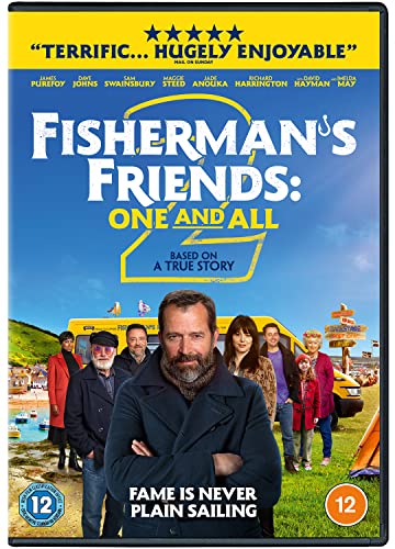 DVD cover for “Fisherman’s Friends 2: One And All” featuring cast members.
