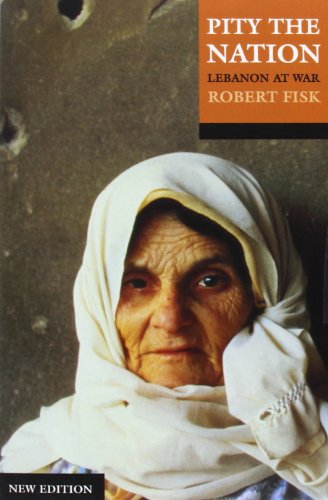 Book cover: “Pity the Nation” with portrait of a veiled woman.
