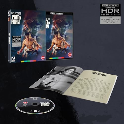 Fist of Fury 4K UHD limited edition box set with disc and booklet.
