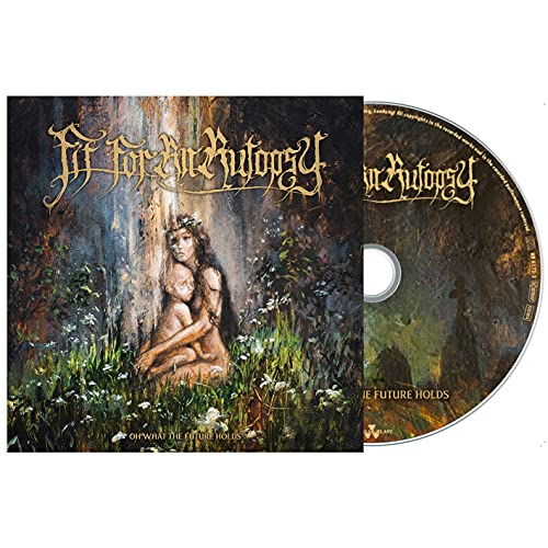 CD case for Fit For An Autopsy’s “Oh What The Future Holds,” with artwork.
