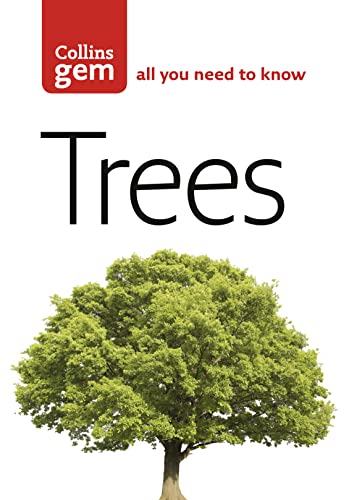 Cover of the Collins Gem Trees field guide featuring a large green tree.