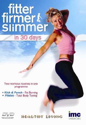 DVD cover featuring a woman jumping, promoting a 30-day fitness program.