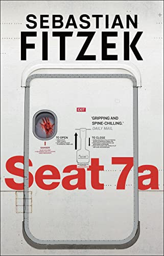 Book cover: "Seat 7a" with an airplane window frame and red text.