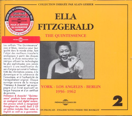 Ella Fitzgerald album cover, "The Quintessence," a two-CD set from 1956-1962.