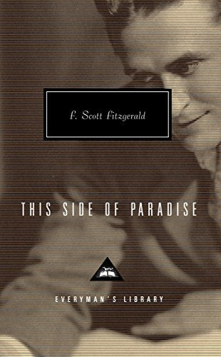 Book cover for "This Side of Paradise" by F. Scott Fitzgerald, portrait.