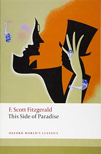 Book cover: silhouettes of a couple, art deco style, titled “This Side of Paradise.”