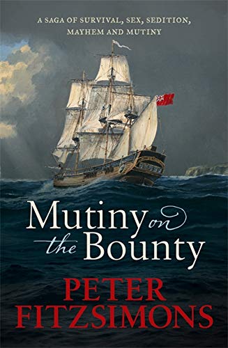 A sailing ship on a stormy sea, with book title and author text overlay.
