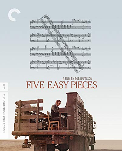 Five Easy Pieces" Blu-ray cover with a man on a truck and sheet music.
