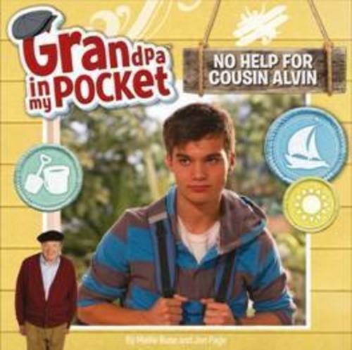 Book cover featuring a young man and a small grandpa character.
