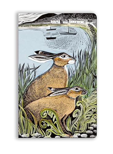 Journal cover with illustration of two brown hares in tall grass.