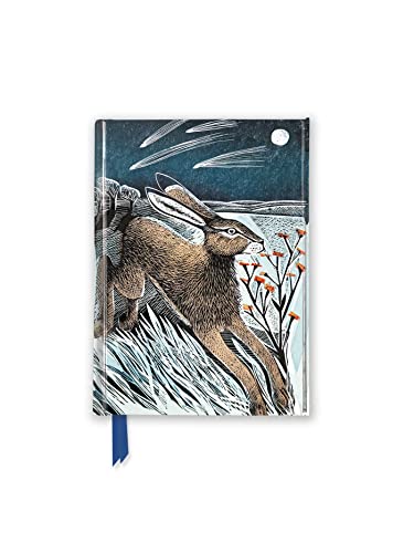 Pocket notebook cover with a linocut-style illustration of a hare.