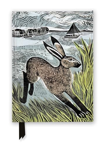 Linocut-style journal cover featuring a running hare in grassy landscape.