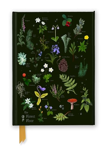 Dark green journal cover featuring illustrated forest plants and fungi with small text labels.
