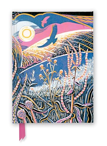 Foiled journal cover with winter landscape, birds, and floral details.