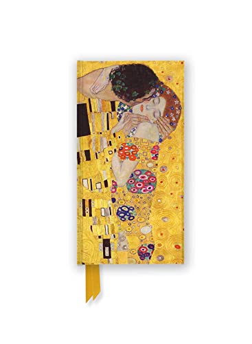 Slim journal featuring Klimt’s “The Kiss” painting in gold and patterned detail.