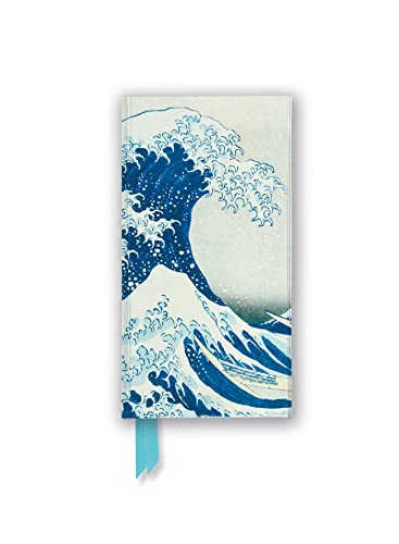 Slim journal with Hokusai’s “The Great Wave” woodblock print cover.