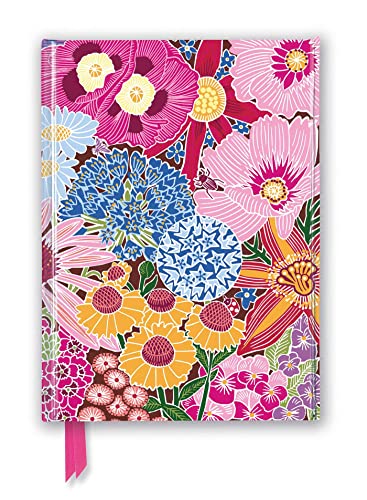 Foiled journal cover with colorful, detailed floral illustration.