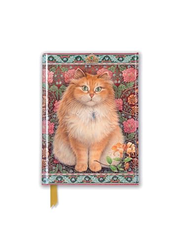 Pocket journal cover featuring a fluffy orange cat amidst flowers.