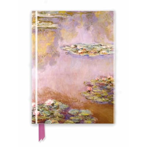 Journal with Monet’s “Water Lilies” painting on a foiled cover.
