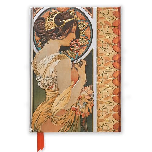 Art Nouveau journal cover featuring a woman with flowers and gold details.