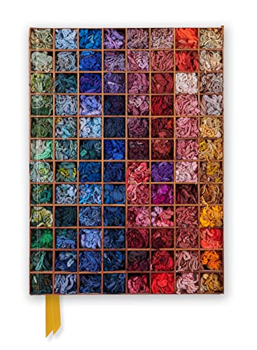 Journal cover displaying a grid of colorful wool yarn samples.