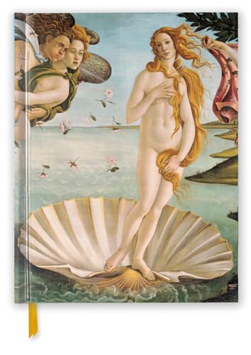 Botticelli’s “The Birth of Venus” painting on a sketchbook cover.