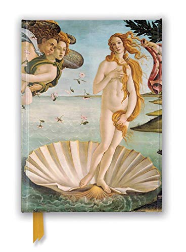A journal cover featuring Botticelli's The Birth of Venus painting with a yellow ribbon bookmark.