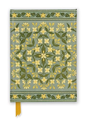 Closed journal with a repeating floral pattern of yellow buttercups and green leaves.