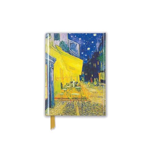 Van Gogh’s “Café Terrace” painting on a small, foiled journal.