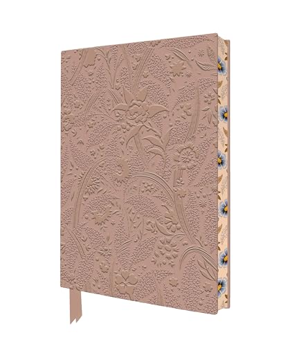 Embossed floral patterned notebook with a ribbon bookmark and gilded edges.