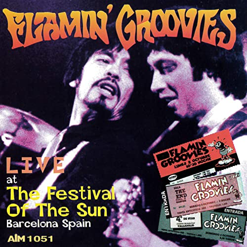 CD cover for Flamin' Groovies' "Live at the Festival of the Sun" album.