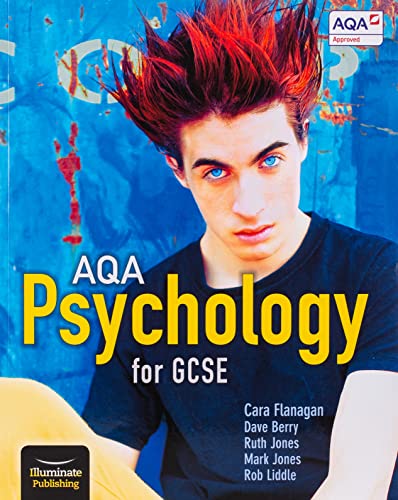 GCSE Psychology textbook cover with a young man and bold text.