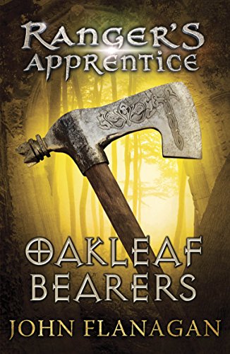 Book cover featuring an ornate battle axe against a misty, golden forest background.
