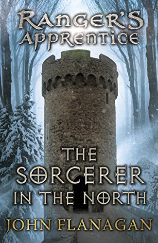Book cover featuring a stone tower in a snowy forest with title text.