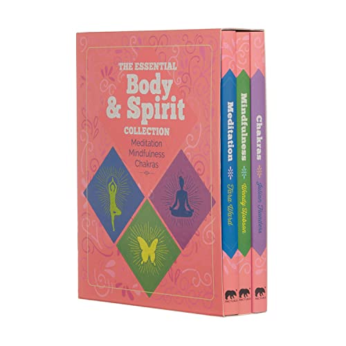 Three-book boxed set with coral cover, featuring yoga and spiritual imagery.