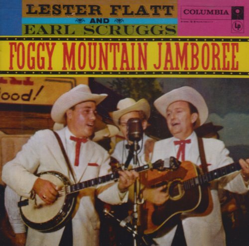 Flatt & Scruggs album cover featuring three musicians with instruments.