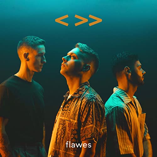 CD cover featuring three men looking upwards against a dark teal background.