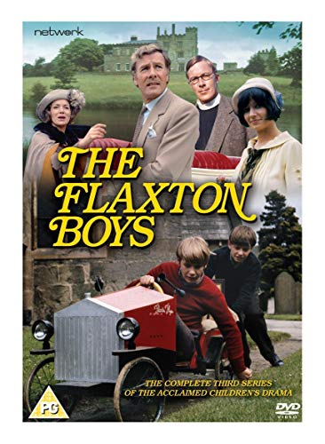 DVD cover for "The Flaxton Boys" featuring cast and a small red vehicle.
