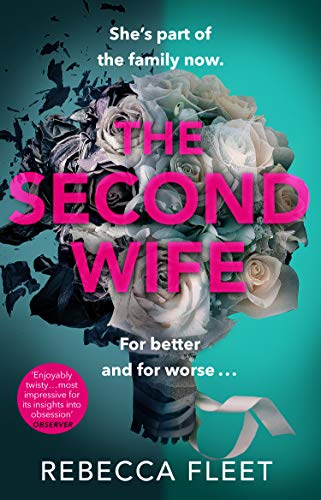 Book cover: "The Second Wife" with roses and shattered glass imagery.
