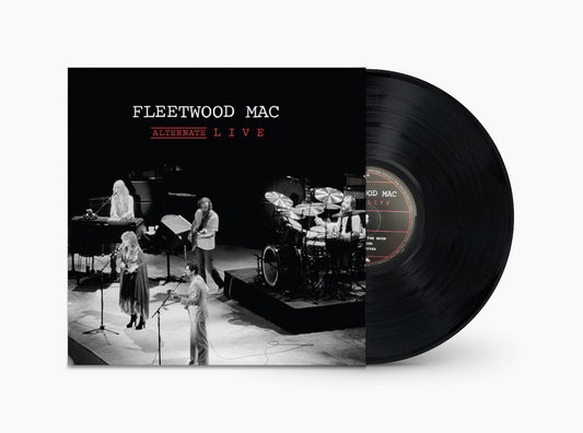 Fleetwood Mac "Alternative Live" vinyl record with band performance image.