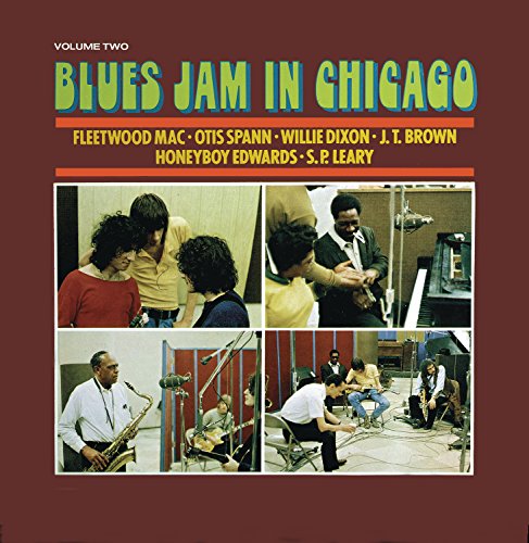 CD cover for Fleetwood Mac’s “Blues Jam In Chicago Vol 2” with musicians.