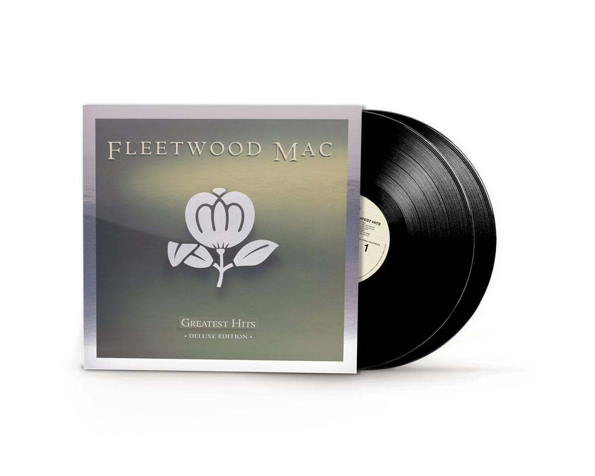 Fleetwood Mac “Greatest Hits” deluxe vinyl record with floral cover art.