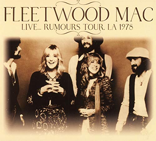 Fleetwood Mac band portrait from the 1978 Rumours Tour album cover.